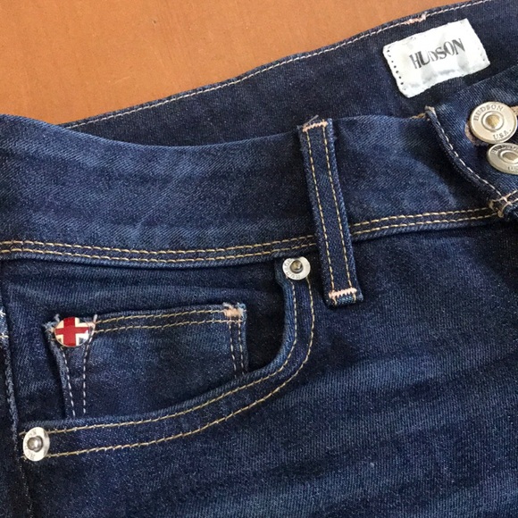 Hudson Dark Wash Straight Jeans - Picture 5 of 5